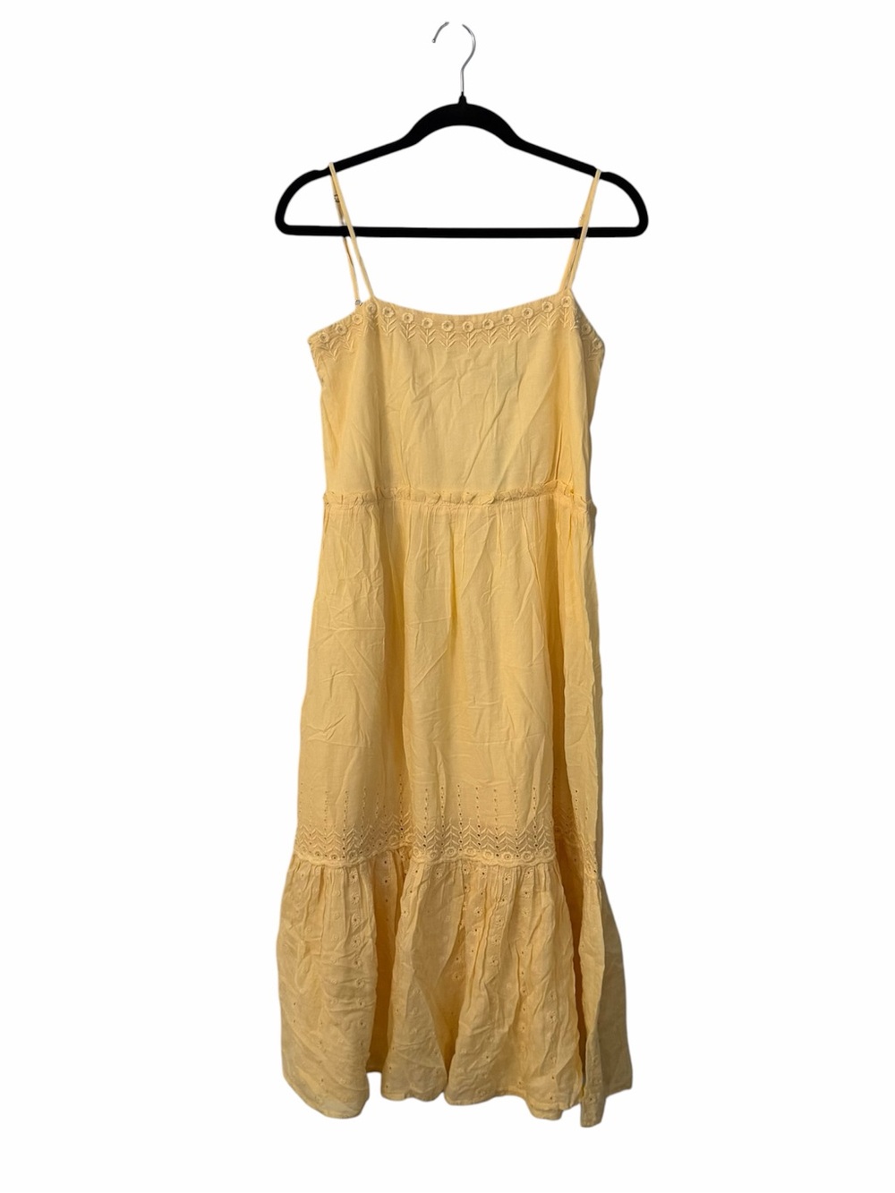 J. Crew Women’s Strappy Square Neck Sorrento Dress in Banana Cream Sz XS NWT